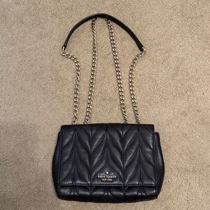 Quilted black Kate spade crossbody